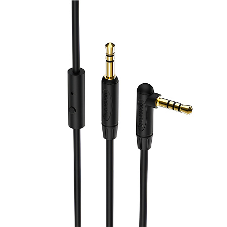 Borofone Cable Audio 3.5 to 3.5 BL5 with Mic, TPE (L=1M), Black Borofone Cable Audio 3.5 to 3.5 BL5 with Mic, TPE (L=1M), Black