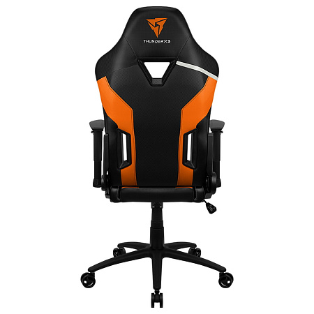 Gaming Chair ThunderX3 TC3 Black/Tiger Orange, User max load up to 150kg / height 165-185cm