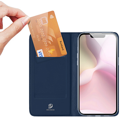 DUX DUCIS Case Flip SkinPro iPhone 16E/iPhone 17E, Blue