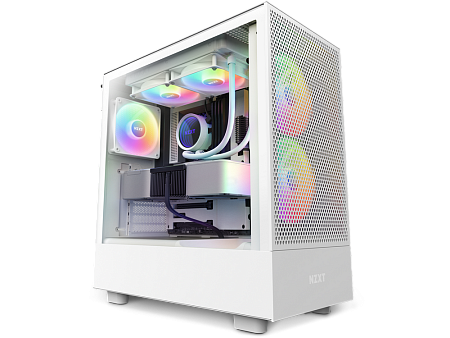 Case ATX NZXT H5 Flow RGB, 2x140mm RGB & 2x120mm, Front Mesh, Tempered Glass, Dust Filter, 1xUSB 3.2