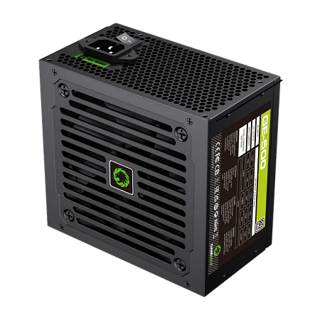 Power Supply ATX 500W GAMEMAX GE-500, 80+, 120mm, Active PFC, Temperature control fan, Black