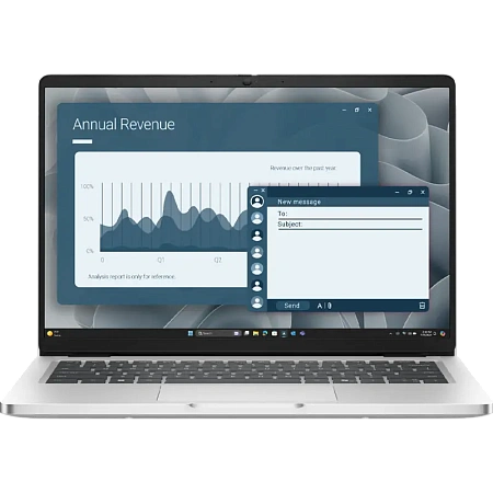 Ноутбук для бизнеса 14" DELL Pro 14 PC14255, Platinum Silver, AMD Ryzen AI 7 350, 16Гб/512Гб, Windows 11 Pro