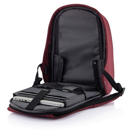 Backpack Bobby Hero Regular, anti-theft, P705.294 for Laptop 15.6" & City Bags, Red 