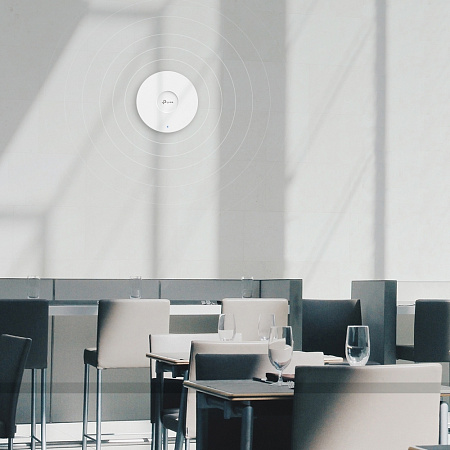 Wi-Fi 6 Dual Band Access Point TP-LINK "EAP610", 1775Mbps, MU-MIMO, Gbit Port, Omada Mesh, PoE+