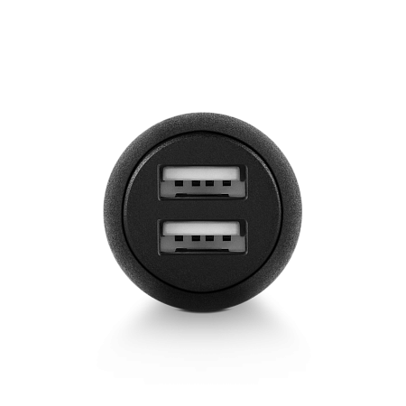 ttec Car Charger Duo 2*USB-A 3.1A with Lightning and Type-C Cable, Black