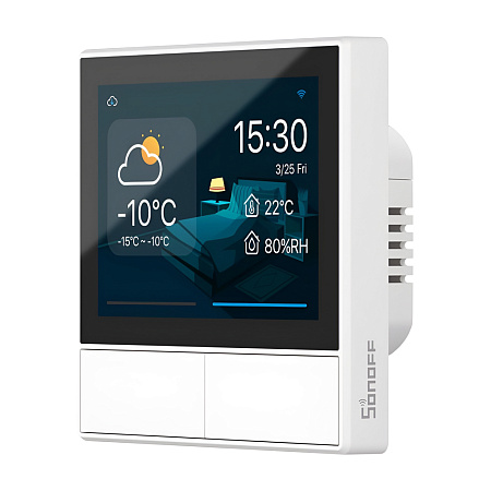 Sonoff Wi-Fi Dual-Channel Smart Scene Wall Switch NSPanel (Neutral Wire), White