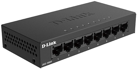 Сетевой коммутатор D-Link DGS-1008D, 8x 10/100/1000 Мбит/с