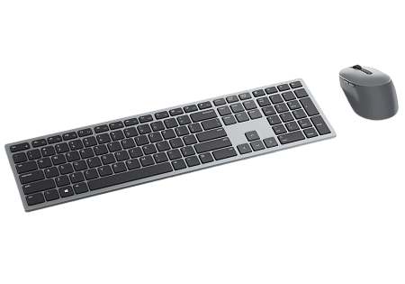 Wireless Keyboard & Mouse Dell Premier Multi-Device KM7321W, Well-crafted design, 2.4Ghz/BT, Russian
