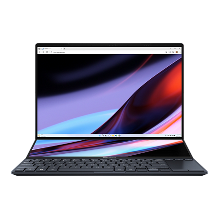 Ноутбук 14,5" ASUS Zenbook Pro 14 Duo OLED UX8402VU, Tech Black, Intel Core i7-13700H, 16Гб/1024Гб, Windows 11 Home