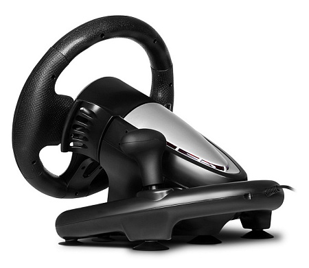Wheel  SVEN GC-W800, 10", 180 degree, Pedals, Tiptronic, 2-axis, 12 buttons, Vibration feedback, USB