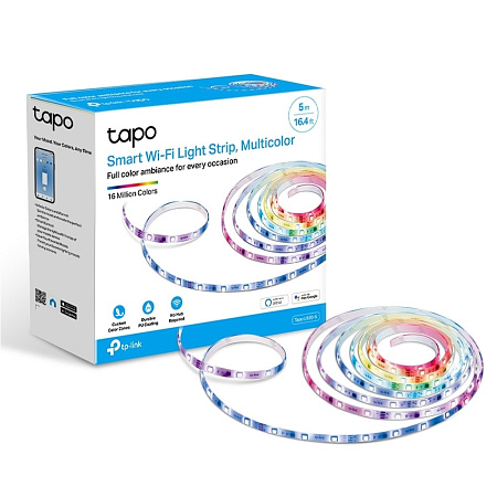 TP-LINK "Tapo L920-5", Smart Wi-Fi LED Dimmable Strip, Multicolor, Multizone, 5 Meters