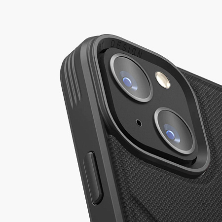 Uniq Case Hybrid Magclick Charging Transforma for iPhone 15 Pro, Black
