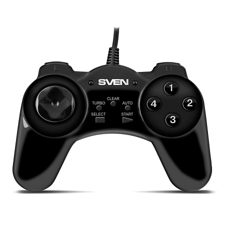 Gamepad SVEN GC-150, 2 axes, D-Pad ,13 buttons, Turbo function, USB, Black Gamepad SVEN GC-150, 2 axes, D-Pad ,13 buttons, Turbo function, USB, Black