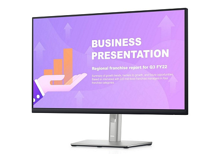 27" DELL P2722HE, Black,IPS,1920x1080,60Hz,5ms,300cd,1000:1,HDMI+DP+USB+TypeC,LAN,Pivot