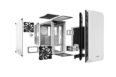 Case ATX be quiet! Pure Base 500, w/o PSU, 2x140mm, Insulation mats, PSU shroud, Dust filter, Temper