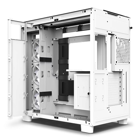 Case ATX NZXT H9 Elite, 3x120mm RGB & 1x120mm, RGB Hub, Dual-Chamber, Front&Side&Top Tempered Glass,