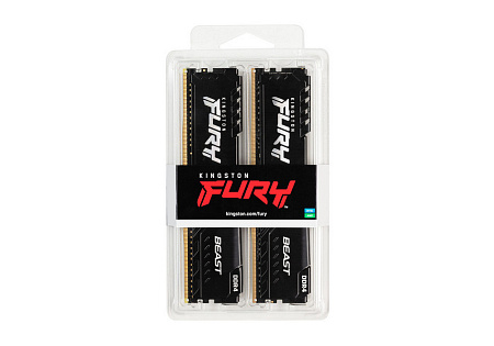 16GB DDR4-3200MHz  Kingston FURY Beast (Kit of 2x8GB) (KF432C16BBK2/16), CL16-18-18, 1.35V, Black