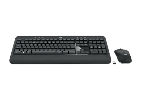 Wireless Keyboard & Mouse Logitech MK540, Spill-resistant, Quiet typing, Palm rest, Media сontrols, 