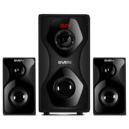 Speakers SVEN "MS-2055" SD-card, USB, FM, remote control, Bluetooth, Black, 55w/30w + 2x12.5w/2.1