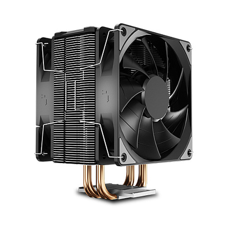 AC Deepcool "GAMMAXX 400 EX" (≤27.6 dBA, 500-1500RPM, 52 CFM, 2x120mm, 180W, 4x6mm, 930g.)