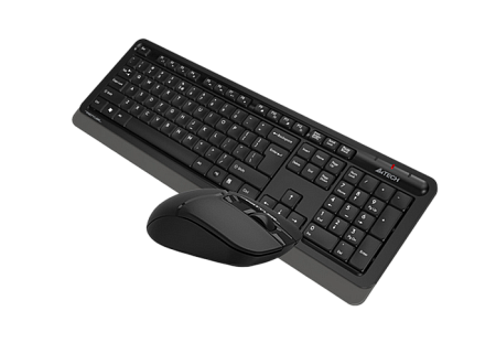 Wireless Keyboard & Mouse A4Tech FG1012S,12 Fn keys, Laser Engraving, Splash Proof, Silent Mouse, 12
