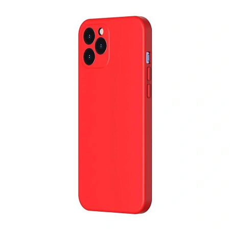 Baseus Case Liquid Silicone Gel Protective iPhone 12 Pro Max, Red Baseus Case Liquid Silicone Gel Protective iPhone 12 Pro Max, Red