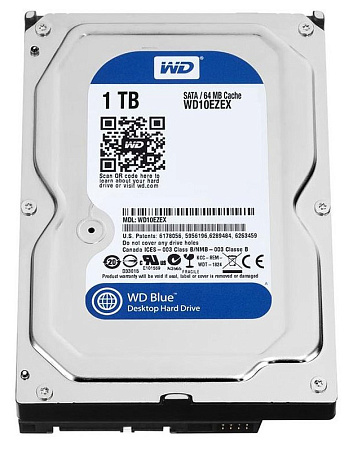 3.5" HDD  1.0TB-SATA- 64MB   Western Digital "Blue (WD10EZEX)"