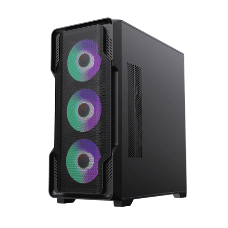 Case EATX GAMEMAX Siege, w/o PSU, 0.6mm, 4x120mm ARGB, ARGB Hub, Tempered Glas, Front Mesh, DF, 1xUS Case EATX GAMEMAX Siege, w/o PSU, 0.6mm, 4x120mm ARGB, ARGB Hub, Tempered Glas, Front Mesh, DF, 1xUS