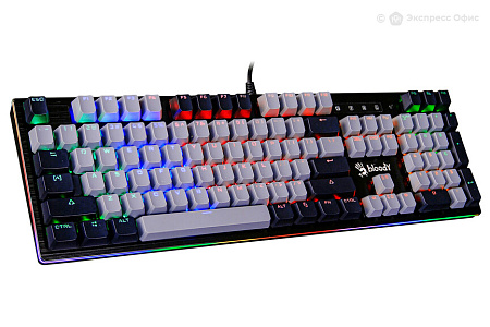 Gaming Keyboard Bloody B828N, Mechanical, Optical Tackile SW, Fn keys, Aluminum, Spill-resistant, Ne