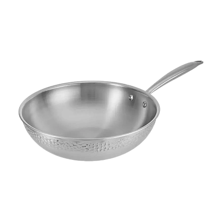 Сковорода WOK RESTO 95004, 28см, Нержавеющая сталь