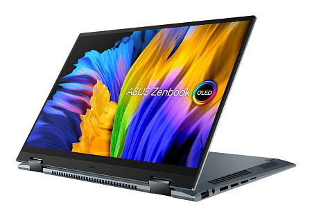 Ноутбук 14" ASUS Zenbook 14 Flip OLED UP5401EA, Pine Grey, Intel Core i5-1135G7, 8Гб/256Гб, Без ОС