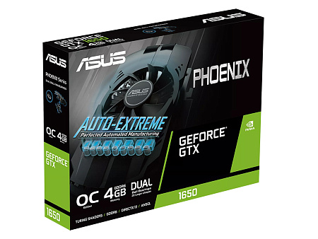 VGA ASUS GTX1650 4GB GDDR6  Phoenix (PH-GTX1650-O4GD6-P-V2)