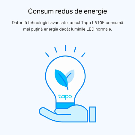 TP-LINK "Tapo L510E", Smart Wi-Fi LED Bulb with Dimmable Light, 2700K, 806lm