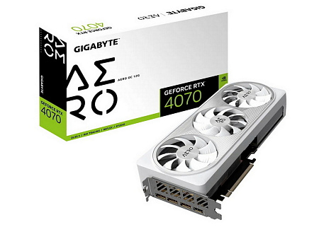 VGA Gigabyte RTX4070 12GB GDDR6X Aero OC  (GV-N4070AERO OC-12GD)