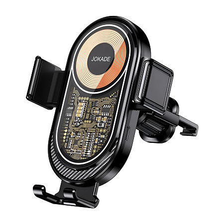 Jokade Car Holder Wireless Automatic Air Outlet Spiral Hook 15W JH020, Black Jokade Car Holder Wireless Automatic Air Outlet Spiral Hook 15W JH020, Black