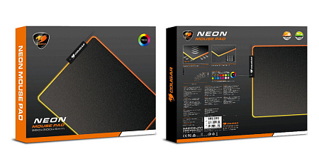 Игровой коврик для мыши Cougar NEON, Medium, Серый