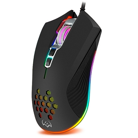 Gaming Mouse SVEN RX-G850, 500-6400 dpi, 8 buttons, 166g., Ambidextrous, Programmable, Built-in memo