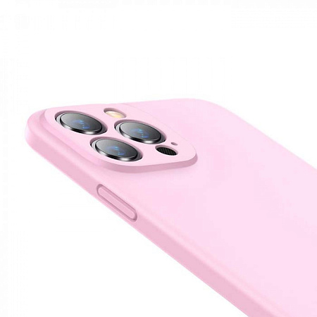 Baseus Case Liquid Silica Gel Protective iPhone 13 Pro, Pink