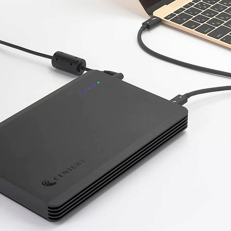..M.2 NVMe SSD 4-Bay Enclosure Century "CAM2NV4TB3" 2x Thunderbolt3, DisplayPort 1.2, PSU, Slim ..M.2 NVMe SSD 4-Bay Enclosure Century "CAM2NV4TB3" 2x Thunderbolt3, DisplayPort 1.2, PSU, Slim