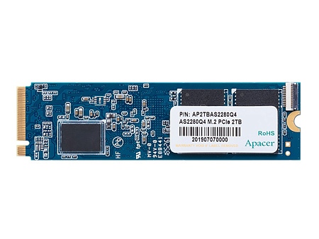 .M.2 NVMe SSD  500GB Apacer  AS2280Q4 [PCIe 4.0 x4, R/W:5000/2500MB/s, 750K IOPS, PS5016, 3D TLC]
