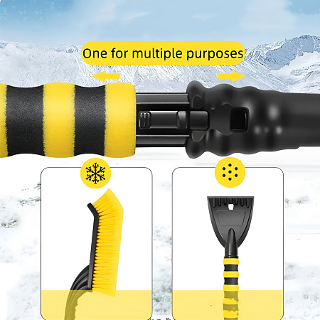 Winter Auto Cleaning Brush Detachable Ice Scraper Remover