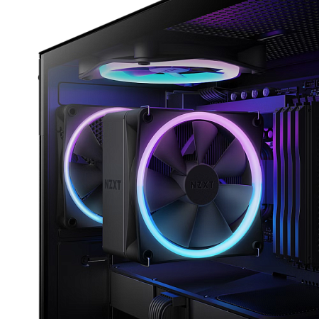 AC NZXT "T120 RGB Black" (17.2-27.56dBA, 500-1800RPM, 1x120mm, RGB, PWM, 4 Heatpipes)