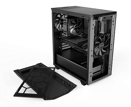 Case ATX be quiet! Pure Base 500, w/o PSU, 2x140mm, Insulation mats, PSU shroud, Dust filter, 2xUSB 