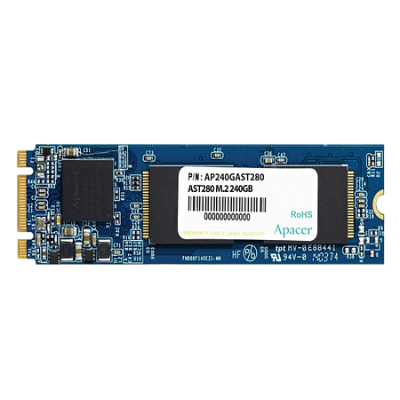 .M.2 SATA SSD  240GB Apacer AST280 "AP240GAST280" [80mm, R/W:520/495MB/s, 84K IOPS, Phison S11, TLC]