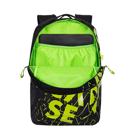 Backpack Rivacase 5430, for Laptop 15,6" & City bags, Black/Lime