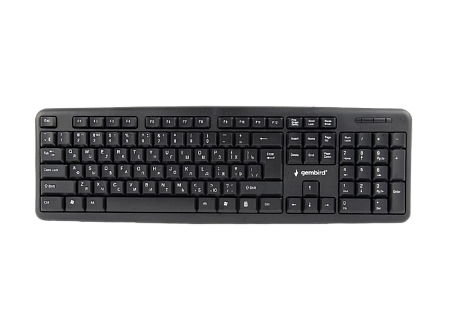 Keyboard Gembird KB-U-103, Standard, Full size, Silent, 1.5m, USB, EN/RU, Black Keyboard Gembird KB-U-103, Standard, Full size, Silent, 1.5m, USB, EN/RU, Black