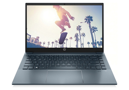 Ноутбук 14" HP Pavilion 14-ec0008ur, Fog Blue, AMD Ryzen 5 5500U, 8Гб/512Гб, FreeDOS