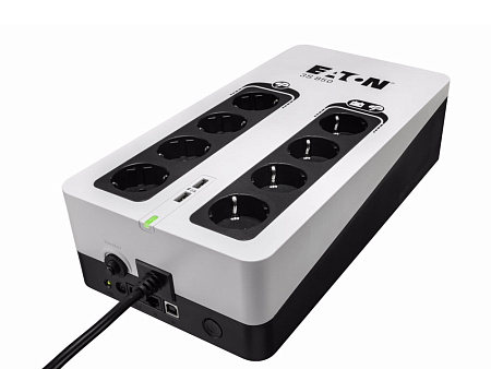 UPS Eaton 3S850DIN 850VA/510W, AVR, 1*USB-B, 2*USB-A chatging, 4*Schuko, 4*Schuko surge only