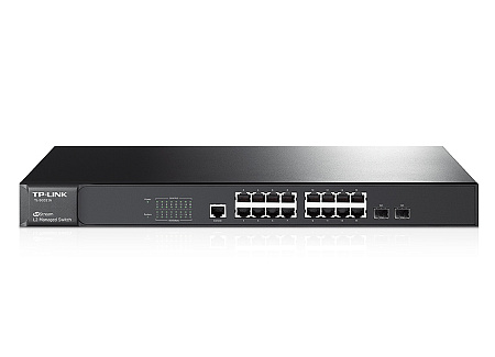 16-port 10/100/1000Mbps Switch  TP-LINK "TL-SG3216", 2xSFP expansion slot