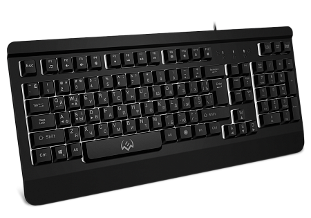 Gaming Keyboard SVEN KB-G9450, 3 colors backlight, Metal plate, WinLock, 12 Fn keys, Black, USB